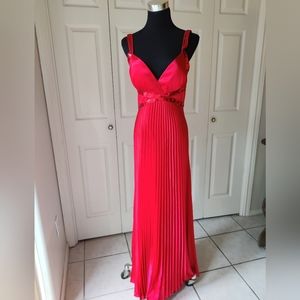 Red Long dress coctail New women's size Small